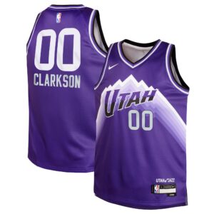Youth Utah Jazz  Clarkson  Purple 2023/24 Swingman Replica Jersey - City Edition