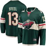 Sam Steel Minnesota Wild Home Breakaway Player Jersey - Green