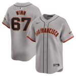 Men's San Francisco Giants Keaton Winn  Gray Away Limited Player Jersey