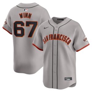 Men's San Francisco Giants Keaton Winn  Gray Away Limited Player Jersey
