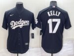 Men's  Los Angeles Dodgers #17 Joe Kelly Black Stitched Cool Base Jersey