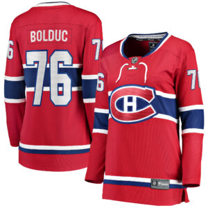 Women's Montreal Canadiens Zack Bolduc #76 Red Home Breakaway Jersey