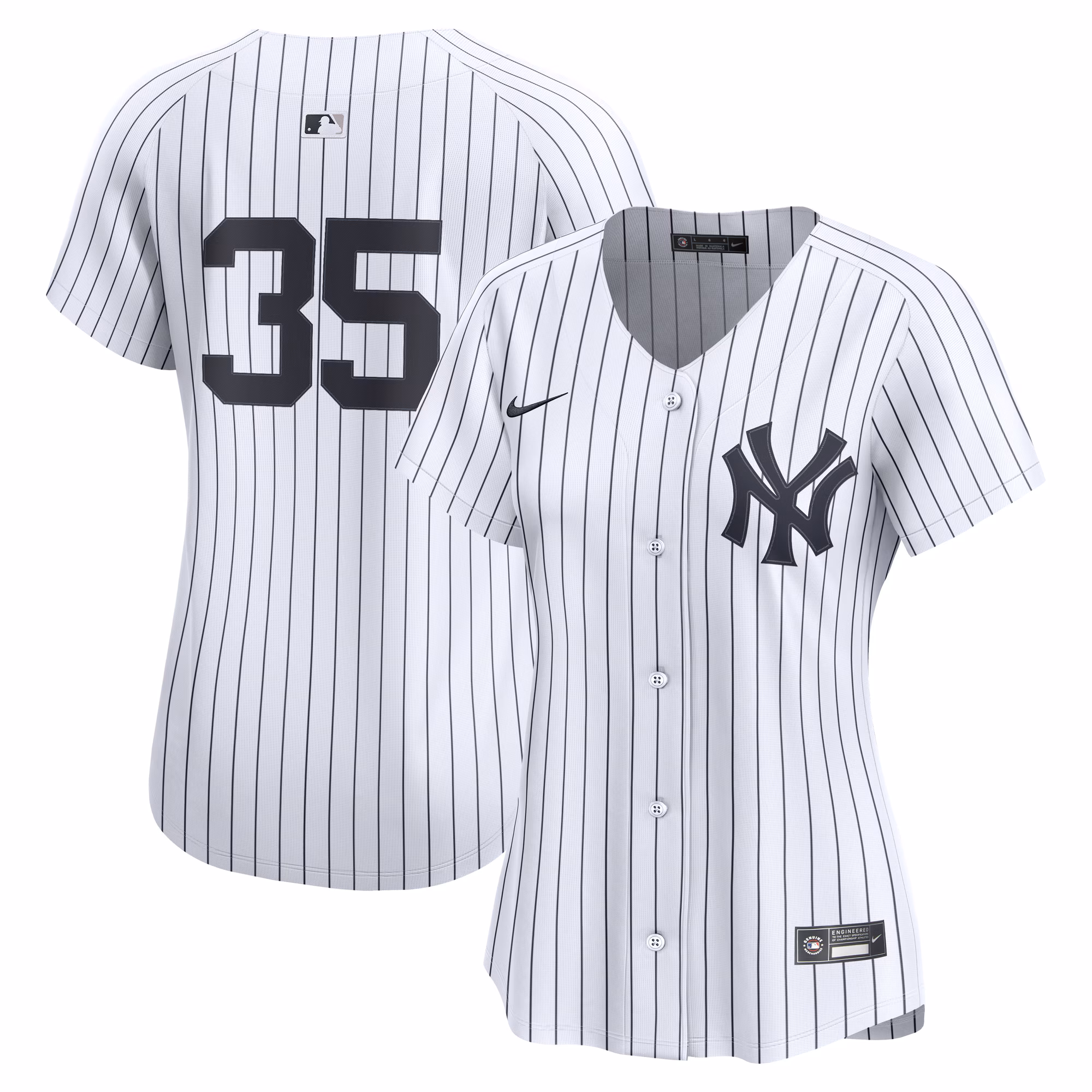 Women's New York Yankees Cody Bellinger #35 White Home Limited Player Jersey