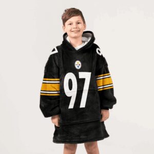 Kid 97 Pittsburgh Football Unisex Blanket Hoodie