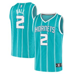 LaMelo Ball Charlotte Hornets  2020 Draft First Round Pick Fast Break Replica Jersey Teal - Icon Edition