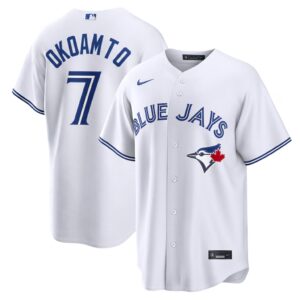 Kazuma Okamoto #7 Toronto Blue Jays Alternate Replica Player Name Jersey Stitched White