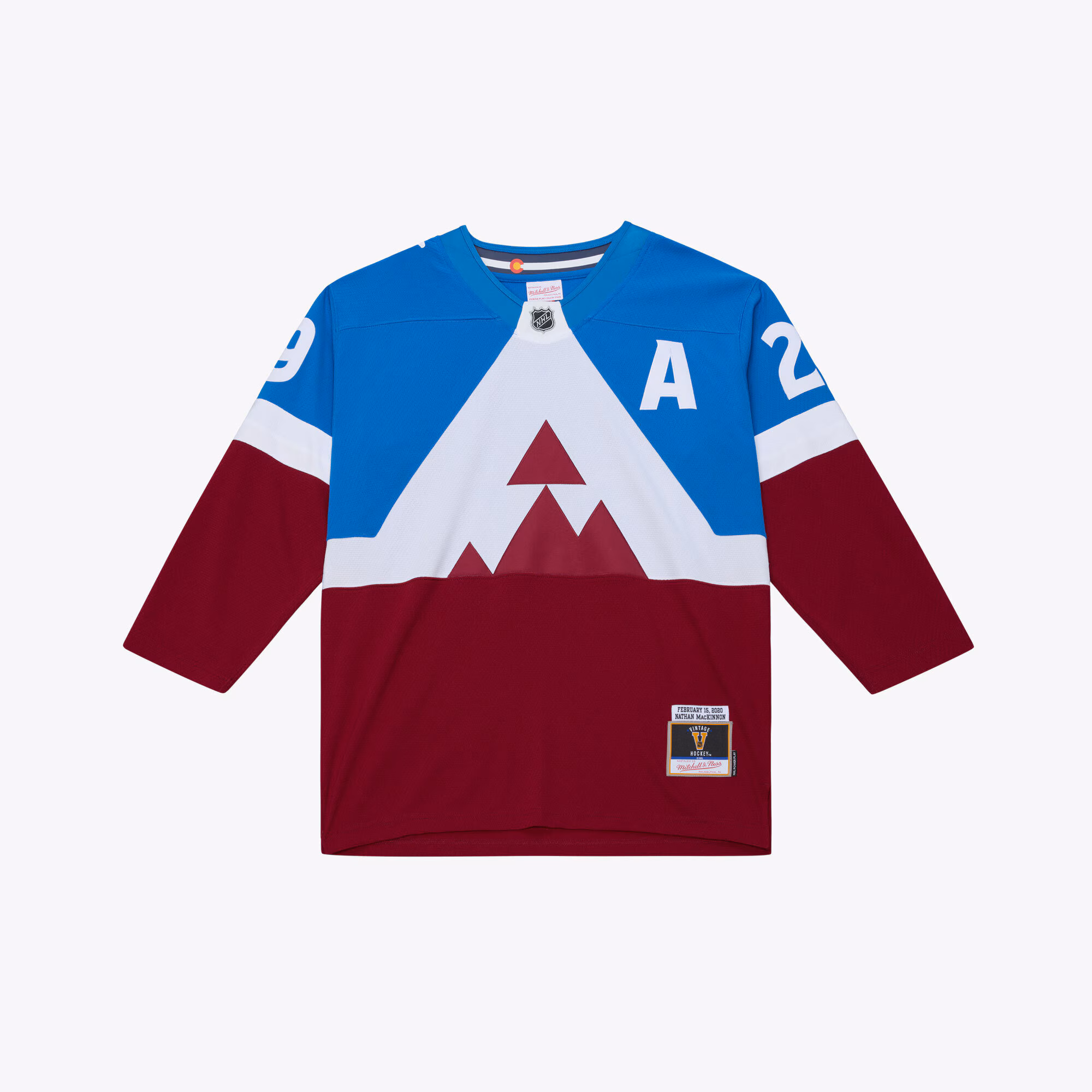 Colorado Avalanche Nathan MacKinnon #29 Mitchell & Ness Blue 2020 Power Play Jersey