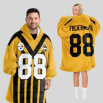 Adult 88 Pittsburgh Football Unisex Blanket Hoodie