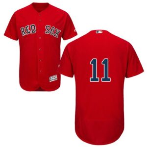 Red Boston Red Sox #11 Rafael Devers Red Flexbase Collection Stitched Jersey