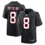 Atlanta Falcons Kyle Pitts Sr. #8 Black Alternate Game Jersey