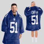 Adult A.C 51 New York G Football Unisex Blanket Hoodie
