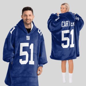 Adult A.C 51 New York G Football Unisex Blanket Hoodie