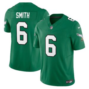 DeVonta Smith #6 Philadelphia Eagles  Alternate Vapor F.U.S.E. Limited Jersey - Kelly Green