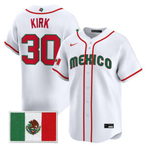 Alejandro Kirk #30 Mexico Baseball 2026 World Baseball Classic Home Stadium Jersey - White