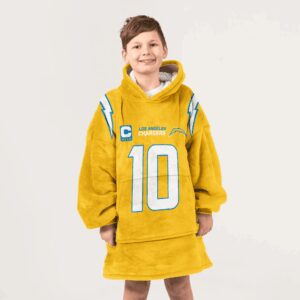 Kid 10 Los Angeles C Football Unisex Blanket Hoodie