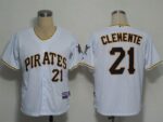 Pittsburgh Pirates #21 Roberto Clemente White Cool Base Stitched Jersey