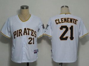 Pittsburgh Pirates #21 Roberto Clemente White Cool Base Stitched Jersey