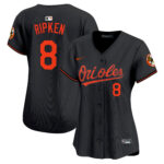 Women's Cal Ripken #8 Baltimore Orioles Vapor Premier Limited Jersey - Black