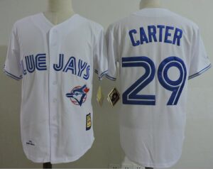 Mitchell And Ness 1993 Toronto Blue Jays #29 Joe Carter White Stitched Jersey