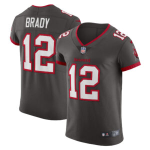 Tom Brady Tampa Bay Buccaneers Alternate Vapor Elite Jersey - Pewter