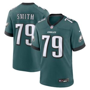 Lecitus Smith Philadelphia Eagles  Game Jersey - Midnight Green