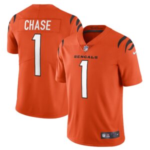 Ja'Marr Chase Cincinnati Bengals  Alternate Vapor Limited Jersey - Orange