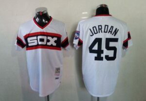 Mitchell And Ness 1983 Chicago White Sox #45 Michael  White Throwback Stitched Jersey