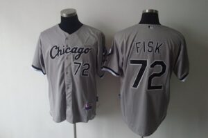 Chicago White Sox #72 Carlton Fisk Grey Stitched Jerseys