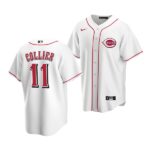 Men's Cincinnati Reds #11 Cam Collier 2022 Draft Jersey White Home