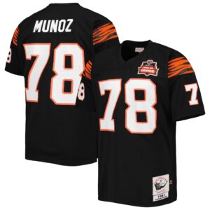 Anthony Munoz Cincinnati Bengals  1981 Authentic Retired Player Jersey - Black