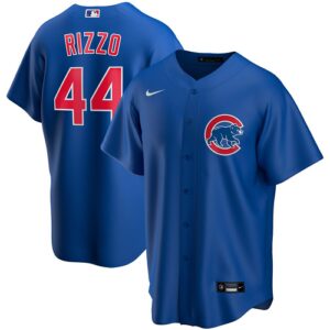 Men's  Chicago Cubs #44 Anthony Rizzo Royal Alternate 2020 Jersey