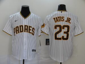 Men's San Diego Padres #23 Fernando Tatis Jr. White Stitched Cool Base  Jersey