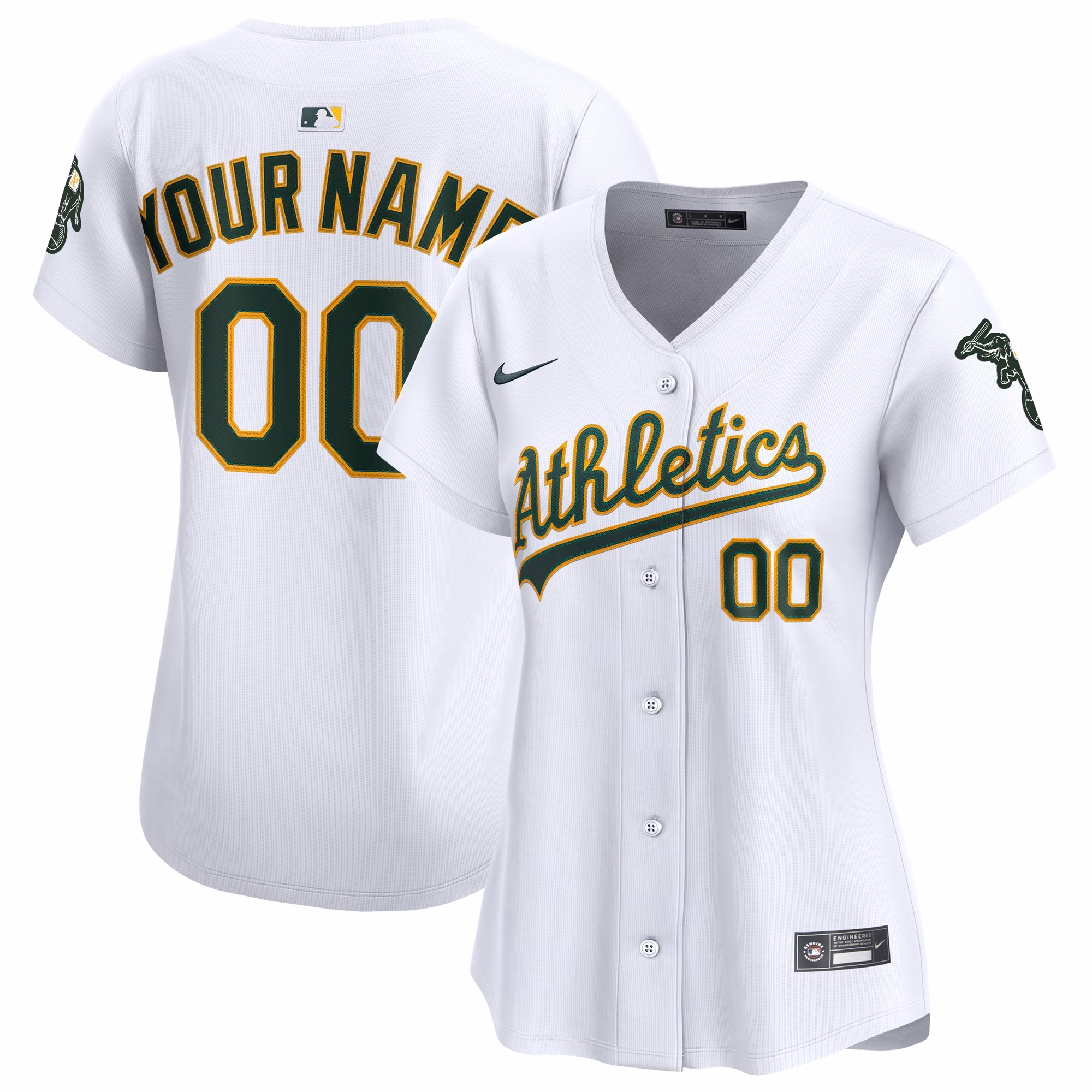 Women's Athletics White Home Limited Custom Jersey