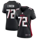 LaCale London Atlanta Falcons Women's  Game Jersey -  Black