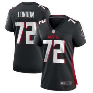LaCale London Atlanta Falcons Women's  Game Jersey -  Black