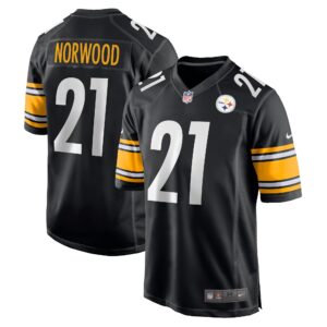 Tre Norwood Pittsburgh Steelers  Game Jersey - Black