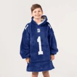 Kid M.N 1 New York G Football Unisex Blanket Hoodie
