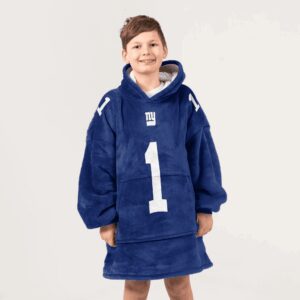 Kid M.N 1 New York G Football Unisex Blanket Hoodie
