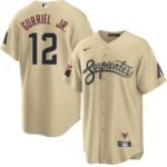 Men's  Arizona Diamondbacks #12 Lourdes Gurriel Jr. City Connect Jersey