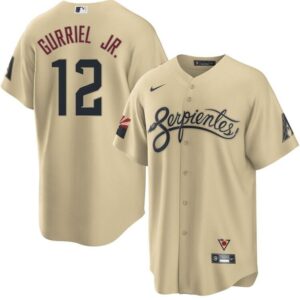 Men's  Arizona Diamondbacks #12 Lourdes Gurriel Jr. City Connect Jersey