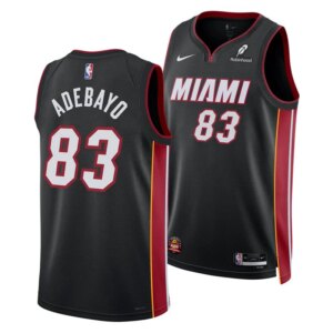 Bam Adebayo Miami HEAT Icon Black “83-Point Game” Swingman Jersey