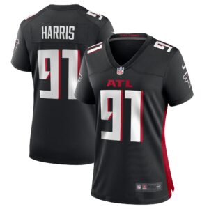 Demone Harris Atlanta Falcons Women's  Game Jersey -  Black