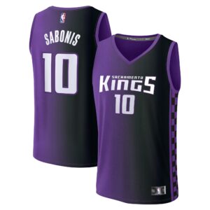 Men's Sacramento Kings Domantas Sabonis  Purple 2023/24 Fast Break Replica Jersey - Statement Edition
