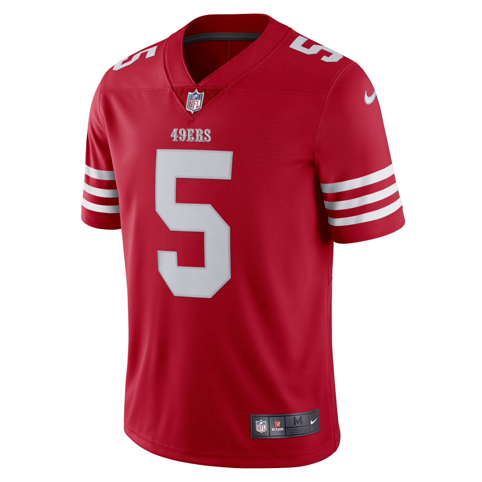 Trey Lance San Francisco 49ers Alternate Vapor Limited Jersey - Scarlet - Image 8