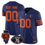 Chicago Bears CHI Honor Steve McMichael Custom Jersey - All Stitched