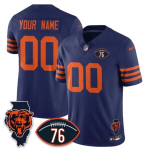 Chicago Bears CHI Honor Steve McMichael Custom Jersey - All Stitched