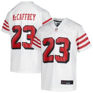Christian McCaffrey San Francisco 49ers Youth Game Jersey - White