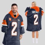 Adult P.S 2 Captain Denver Football Unisex Blanket Hoodie