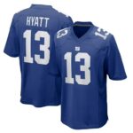 Men's New York Giants #13 Jalin Hyatt Royal 2025 Official Game Jersey