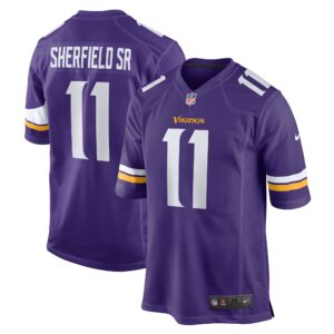 Trent Sherfield Sr. Minnesota Vikings Game Jersey -  Purple